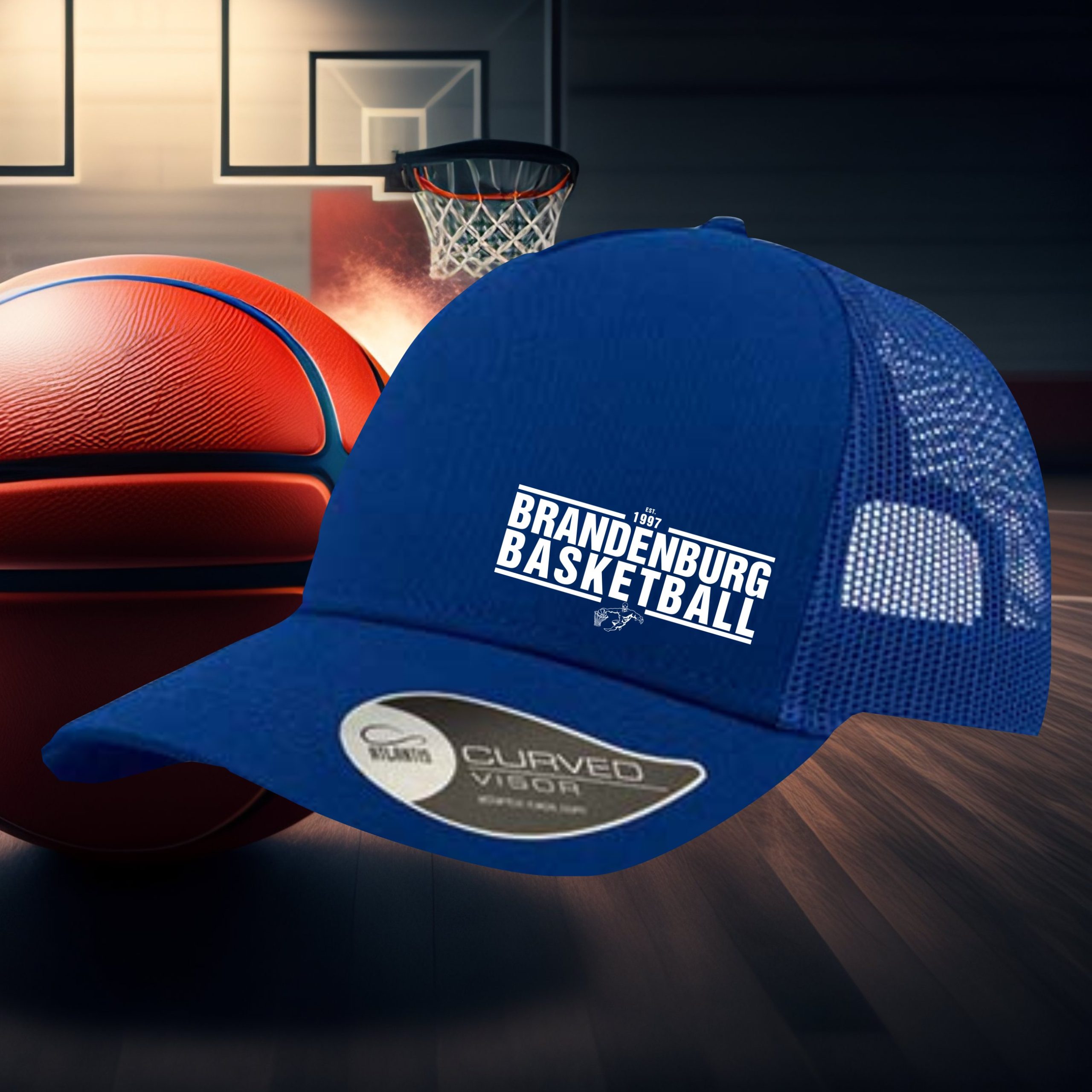 Rapper Cotton Truckercap Basket Brandenburg classics • Uni • div. Motive – Bild 7