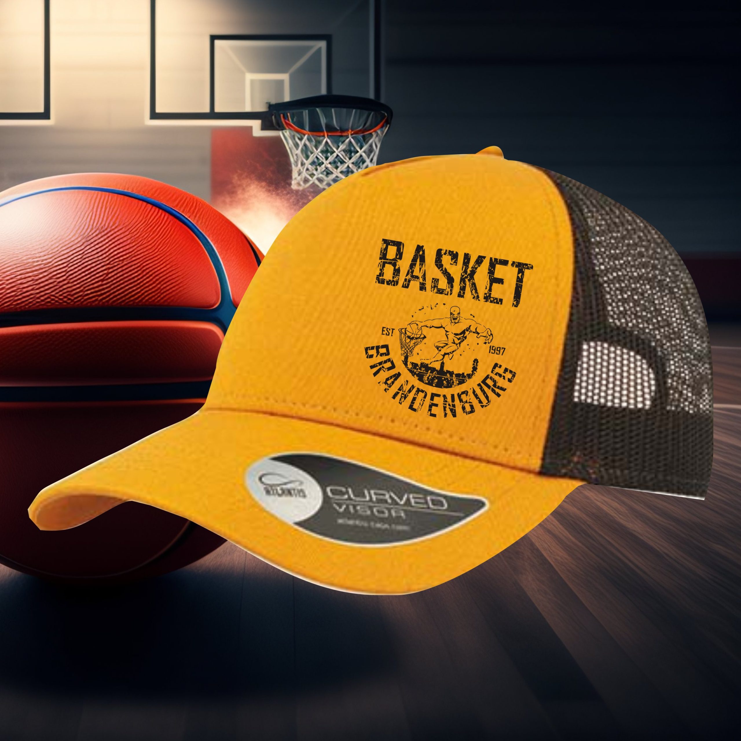 Rapper Cotton Truckercap Basket Brandenburg classics • Uni • div. Motive