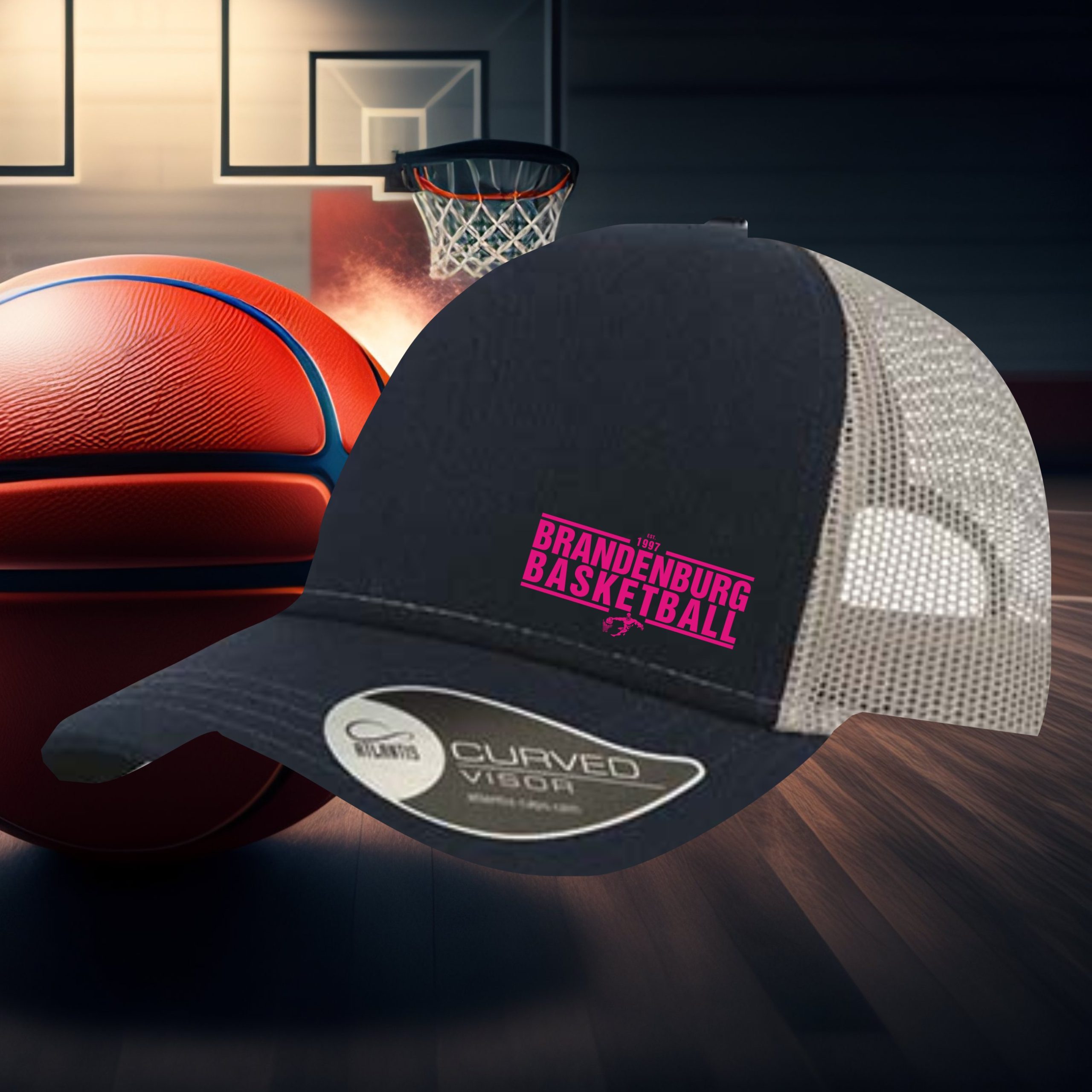 Rapper Cotton Truckercap Basket Brandenburg color • Uni • div. Motive