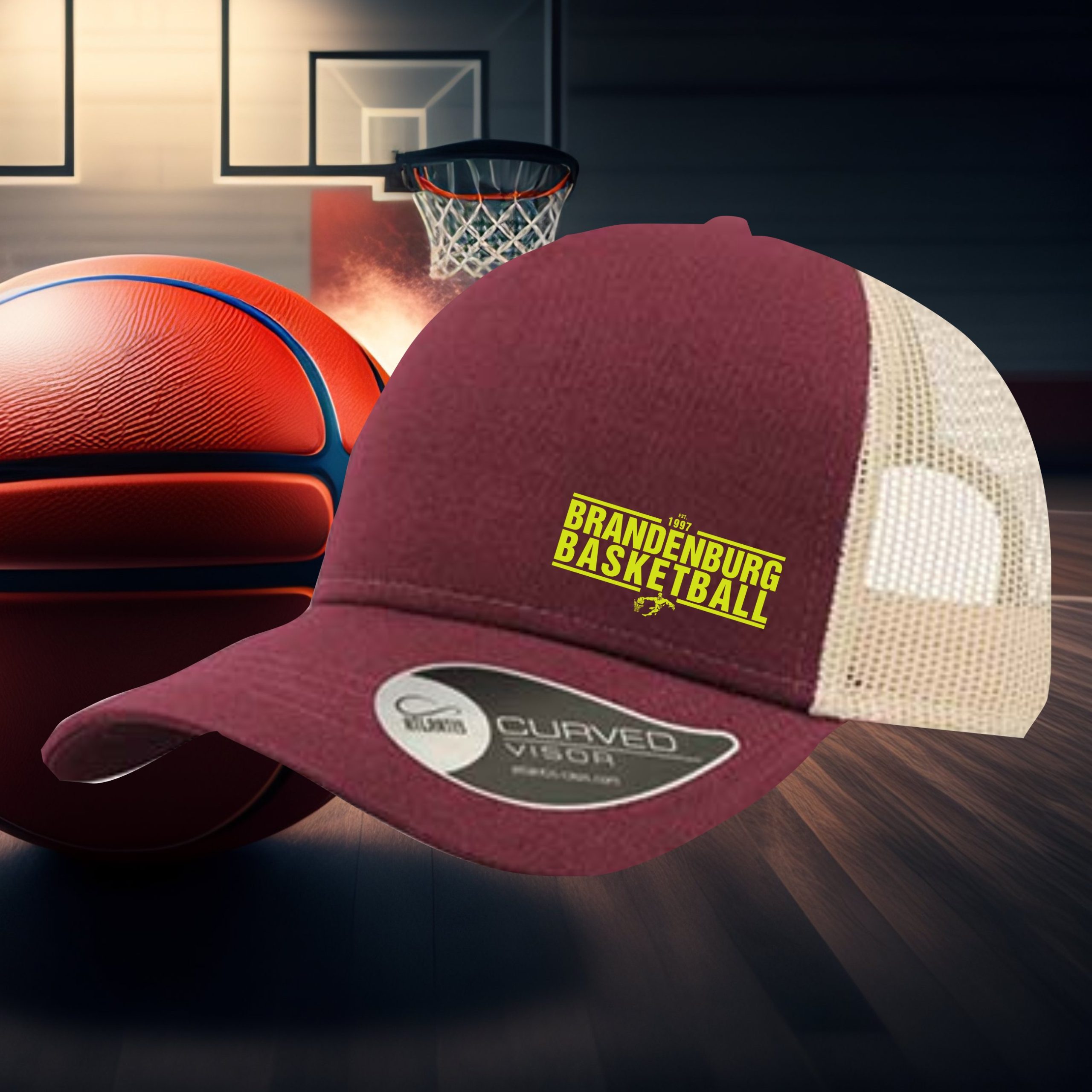 Rapper Cotton Truckercap Basket Brandenburg color • Uni • div. Motive – Bild 8