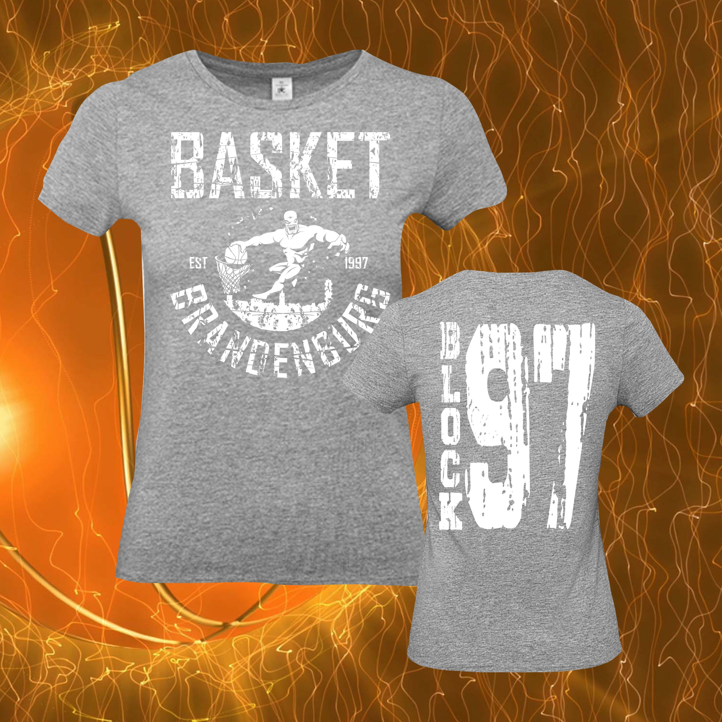 Basket Block97 • T‑Shirt • Damen – Bild 4