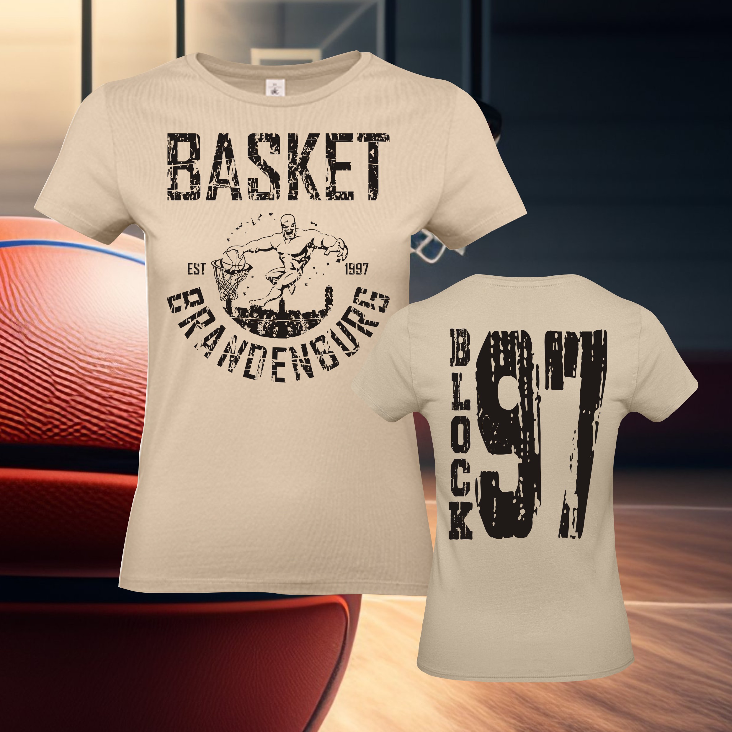 Basket Block97 • T‑Shirt • Damen